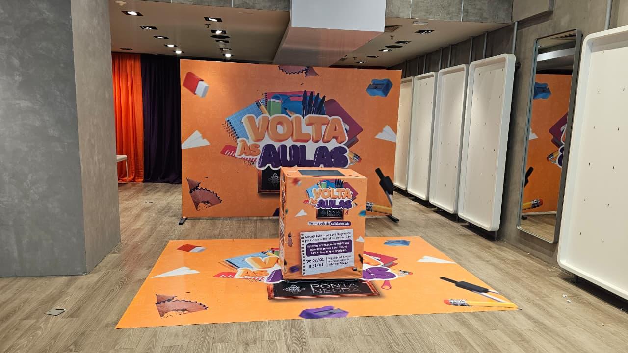 Solidariedade: Shopping Ponta Negra lança Campanha de Arrecadação de Materiais Escolares 