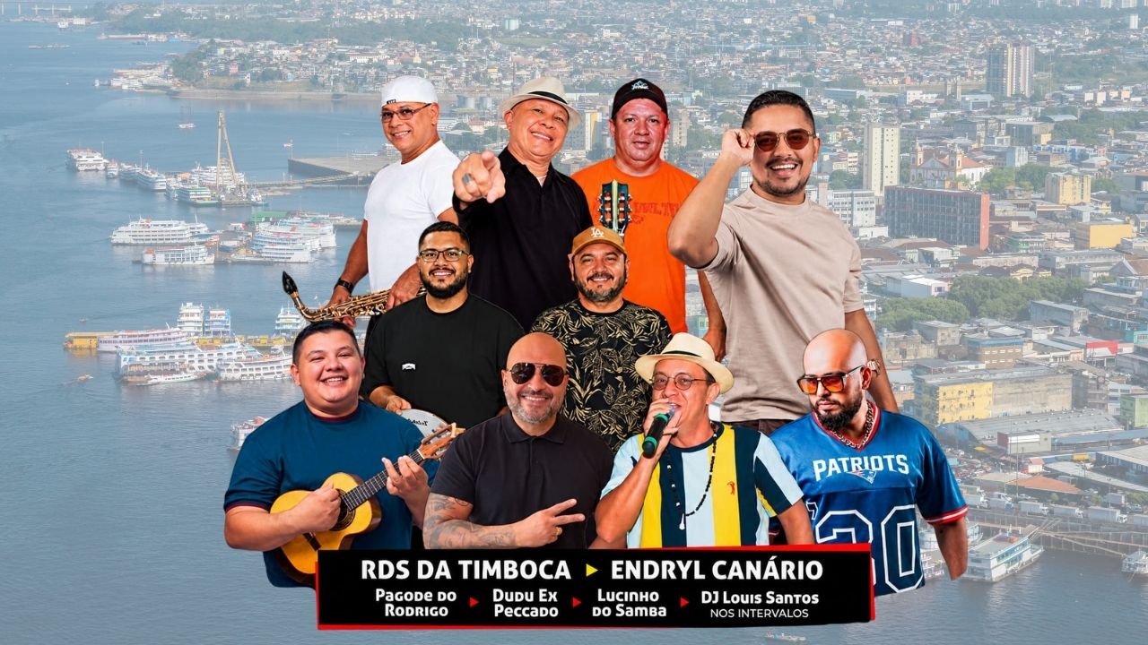 Endryl Canário, Pagode do Rodrigo, Dudu Ex-Peccado e Lucinho do Samba agitam a Timboca neste domingo